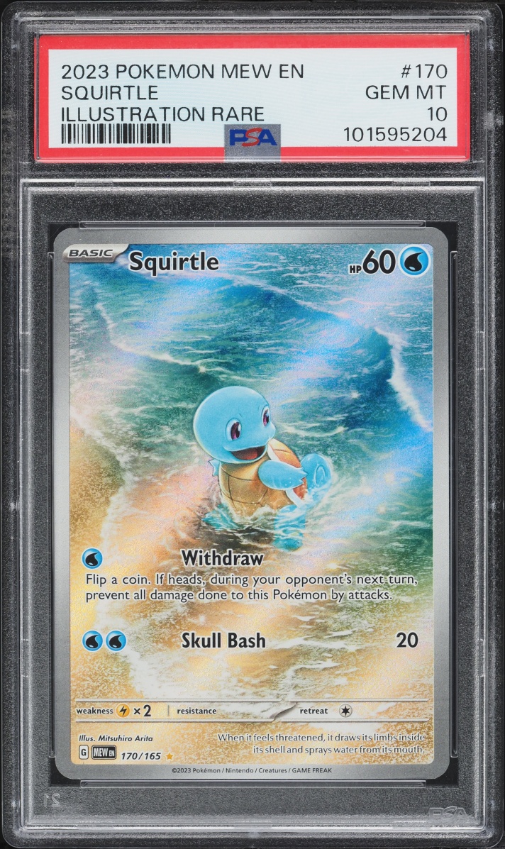2023 Pokemon Scarlet & Violet 151 IR Squirtle #170 PSA 10 GEM MINT