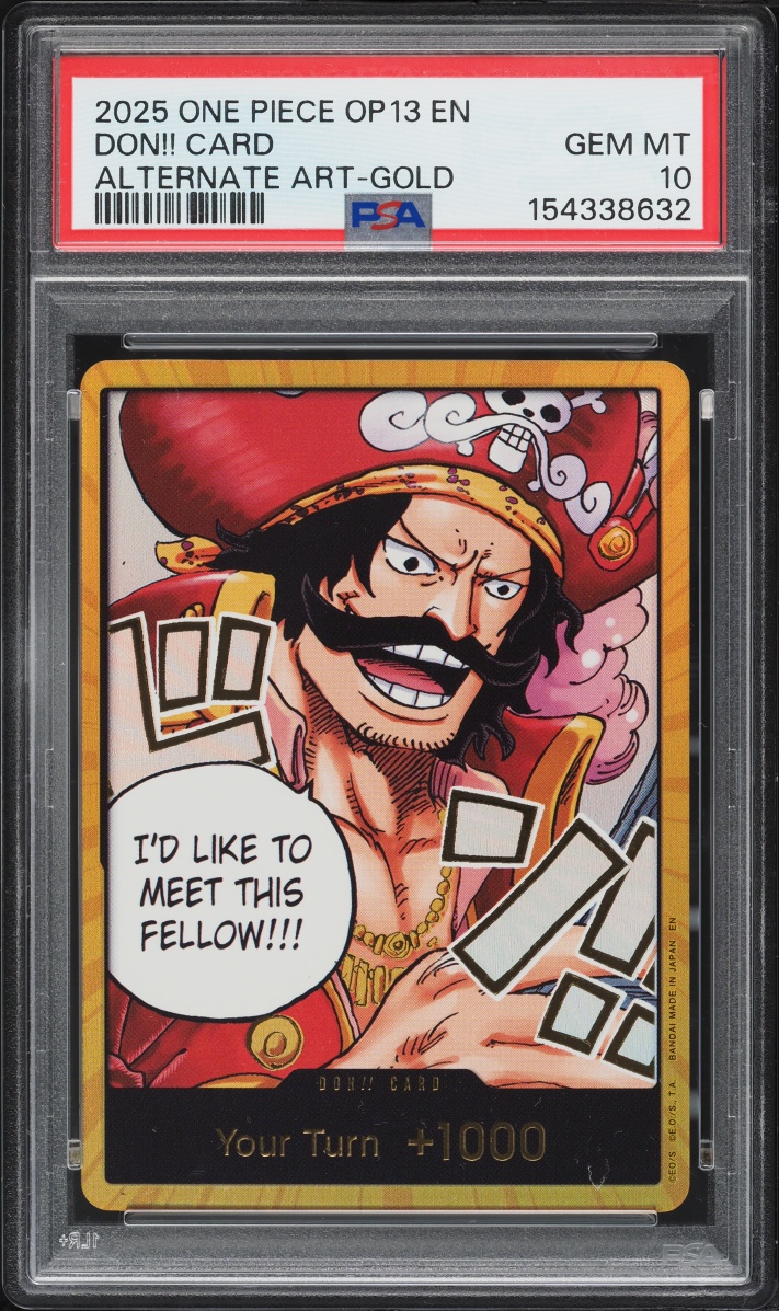 2025 One Piece Carrying On His Will Alt Art Gold Don!! PSA 10 GEM MINT