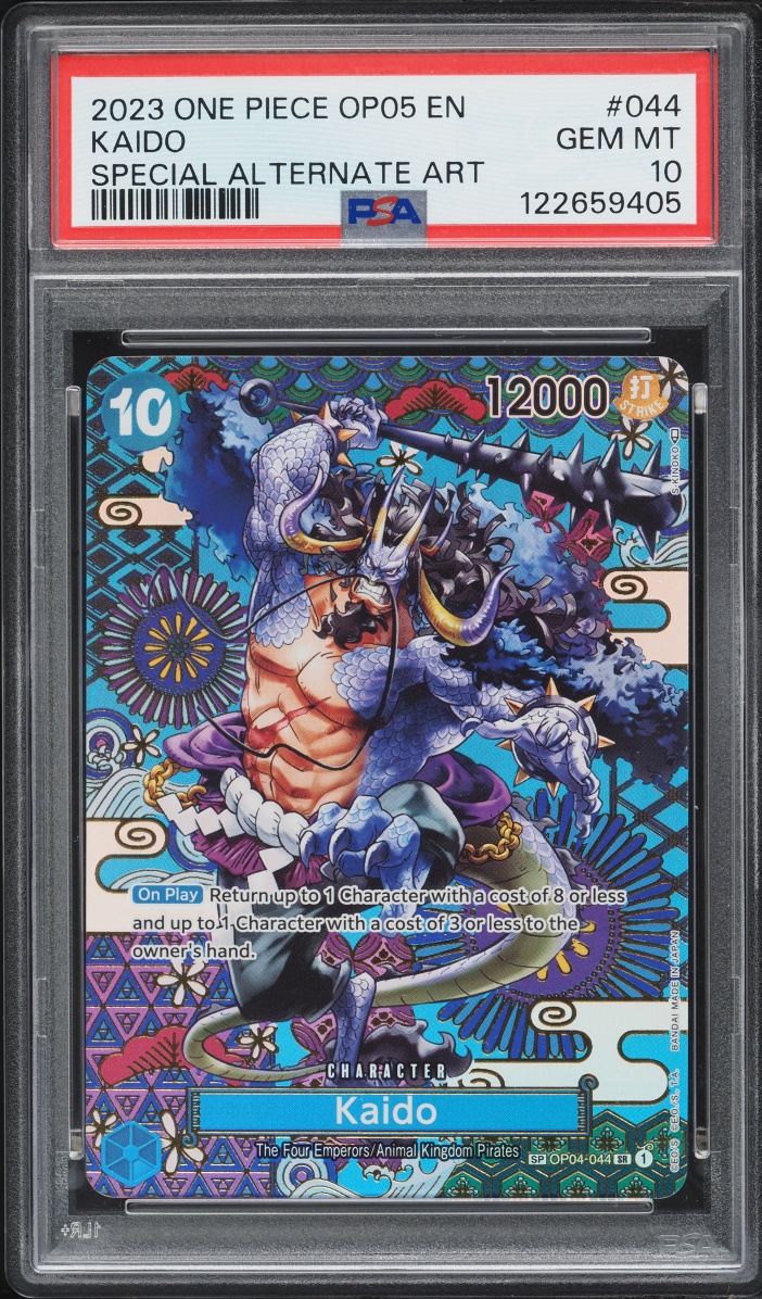 2023 One Piece Awakening Of The New Era Special Art Kaido #OP05-044 PSA 10 GEM MINT