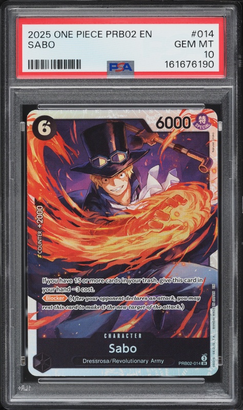 2025 One Piece Premium Booster: Best Vol.2 Pirate Foil Sabo #P-073