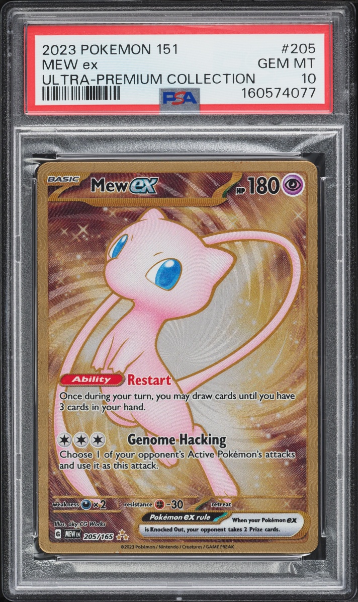 2023 Pokemon Scarlet & Violet 151 Ultra Premium Metal Gold Rare Mew ex #205 PSA 10 GEM MINT