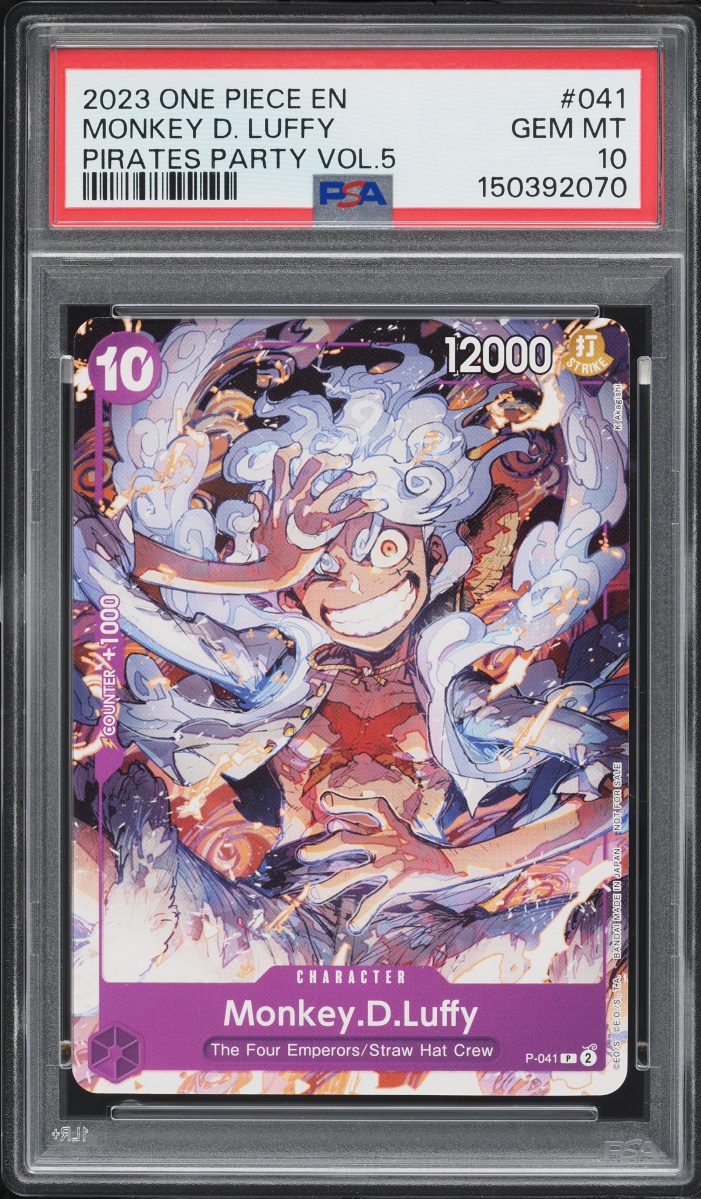 2023 One Piece Promo Pirates Party Vol. 5 Monkey D. Luffy #041 PSA 10 GEM MINT