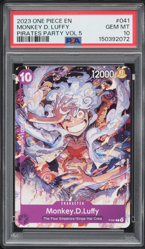 2024 One Piece Japanese SD Purple Monkey D. Luffy #P-041 CGC 10