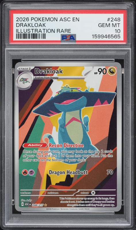 2026 Pokemon Mega Evolution Ascended Heroes IR Drakloak #248 PSA 10 GEM MINT