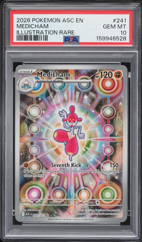 2026 Pokemon Mega Evolution Ascended Heroes IR Medicham #241 PSA 10 GEM MINT