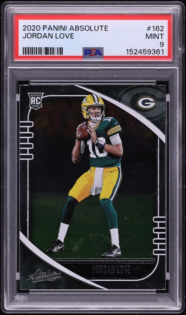 2020 Absolute Football Jordan Love ROOKIE #162 PSA 9 MINT