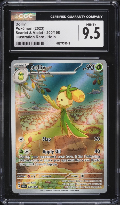 2023 Pokemon Scarlet & Violet IR Dolliv #200 CGC 9.5 MINT+