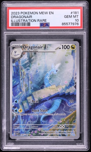 2023 Pokemon Scarlet & Violet 151 IR Dragonair #181 PSA 10 GEM MINT