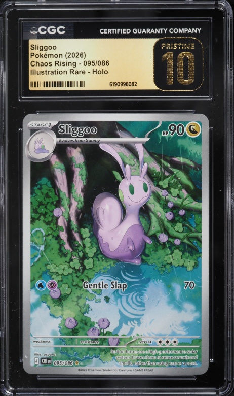 2026 Pokemon Mega Evolution Chaos Rising IR Sliggoo #95 CGC 10 PRISTINE