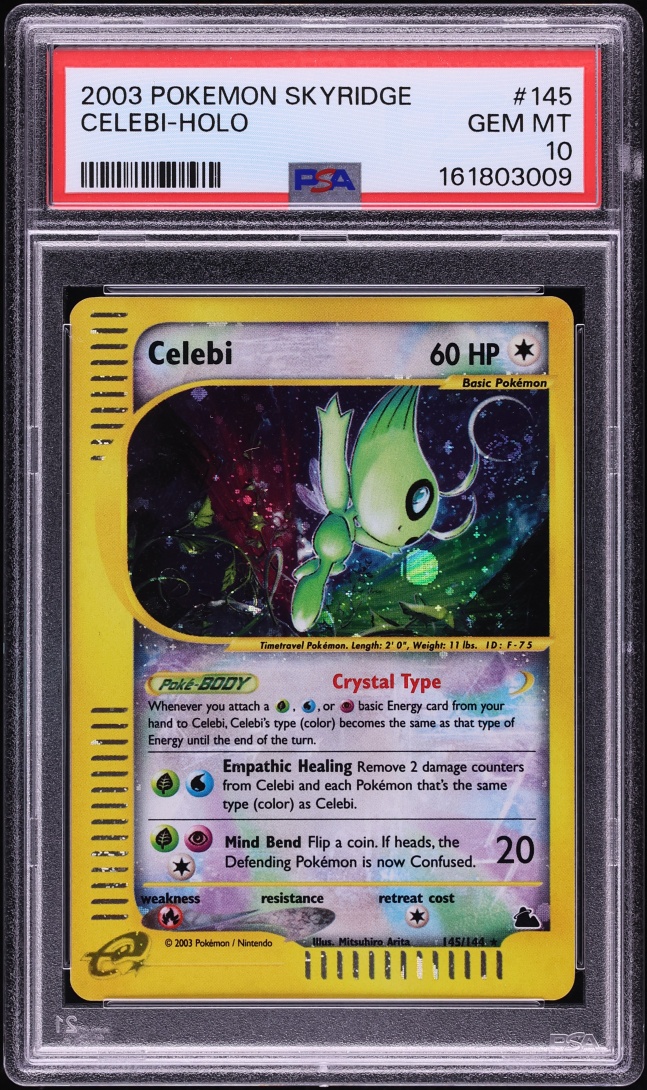 2003 Pokemon Skyridge Holo Celebi #145 PSA 10 GEM MINT