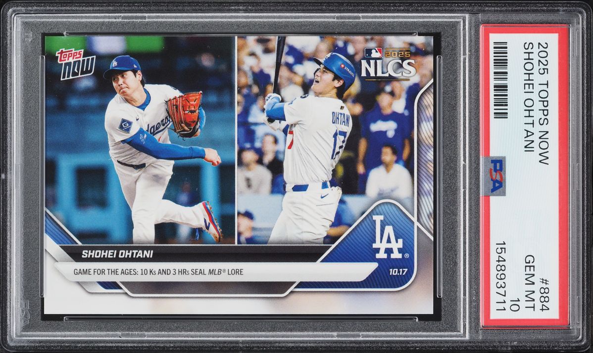 2025 Topps Now Shohei Ohtani #884 PSA 10 GEM MINT
