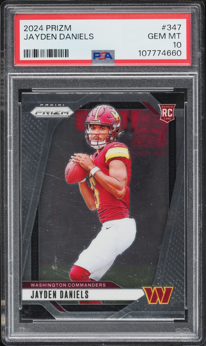 2024 Panini Prizm Jayden Daniels ROOKIE #347 PSA 10 GEM MINT