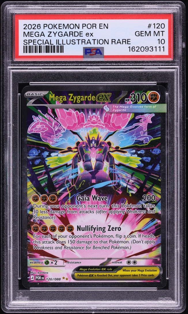 2026 Pokemon Mega Evolution Perfect Order SIR Mega Zygarde Ex #120 PSA 10 GEM MINT