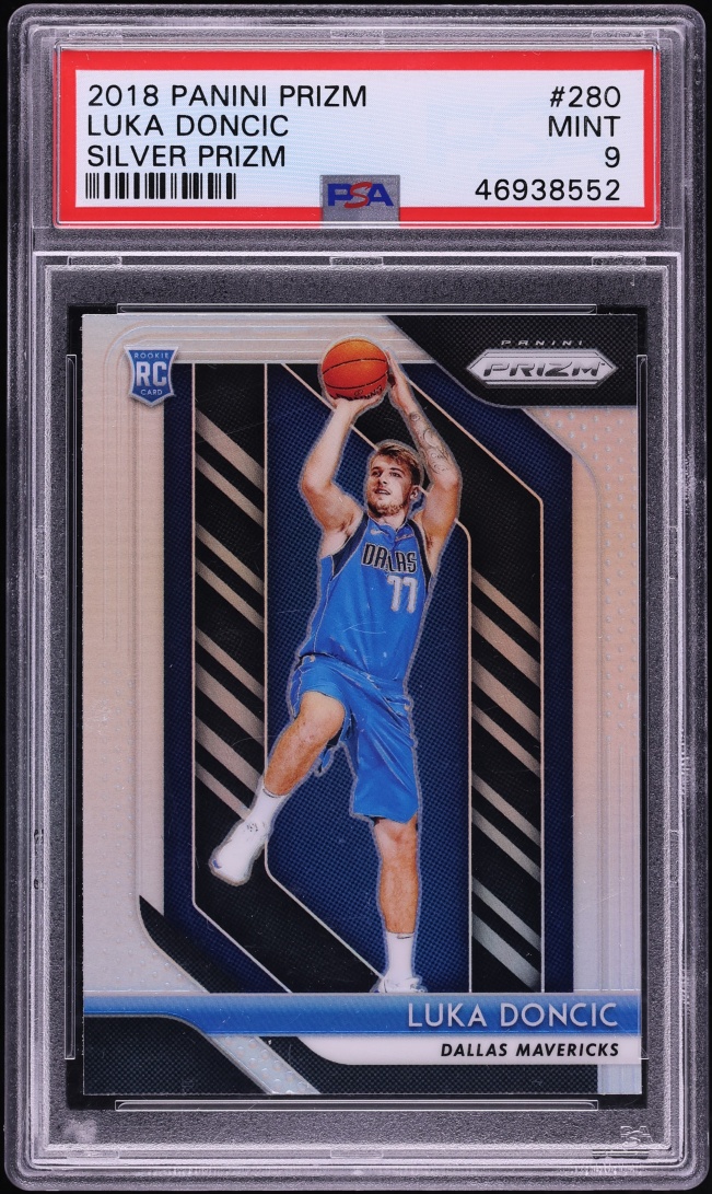 2018 Panini Prizm Silver Luka Doncic ROOKIE #280 PSA 9 MINT