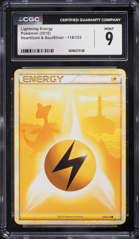 2010 Pokemon HeartGold & SoulSilver Lightning Energy #118 CGC 9 MINT