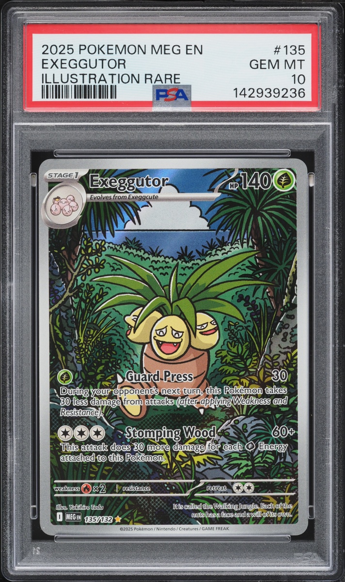 2025 Pokemon Mega Evolution IR Exeggutor #135 PSA 10 GEM MINT