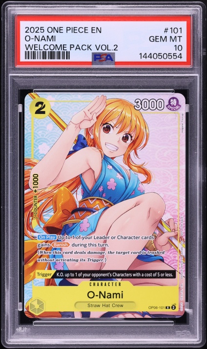 2025 One Piece Championship 25-26 Top Player Pack Nami #OP10-033