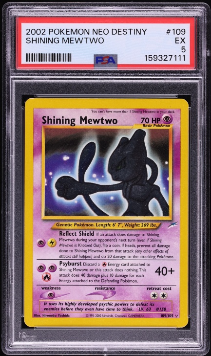 2002 Pokemon Neo Destiny 1st Edition Shining Mewtwo #109 PSA 10