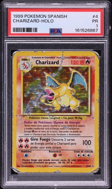 1st edition spanish pokemon cards PSA 8 NM - MT Lot of (9) different Spanish