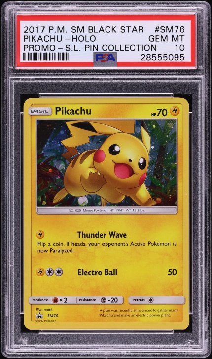 2017 Pokemon SM Black Star Promo General Mills Holo Pikachu #SM86