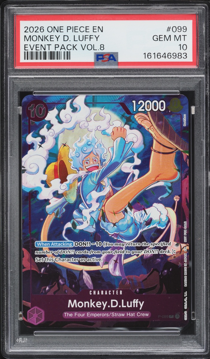 2026 One Piece Promo Event Pack Volume 8 Monkey D. Luffy #P-099 PSA 10 GEM MINT