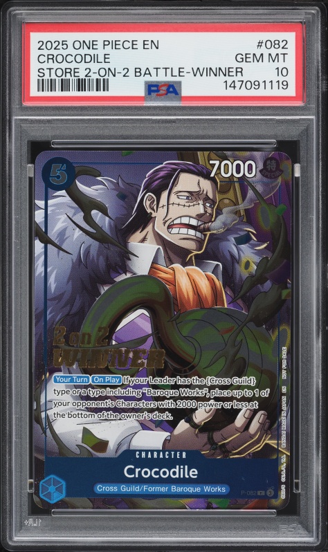 PSA10 クロコダイル トランプ ワンピース 2012 2012 One Piece Japanese Wanted Deck Playing Cards Seven Of