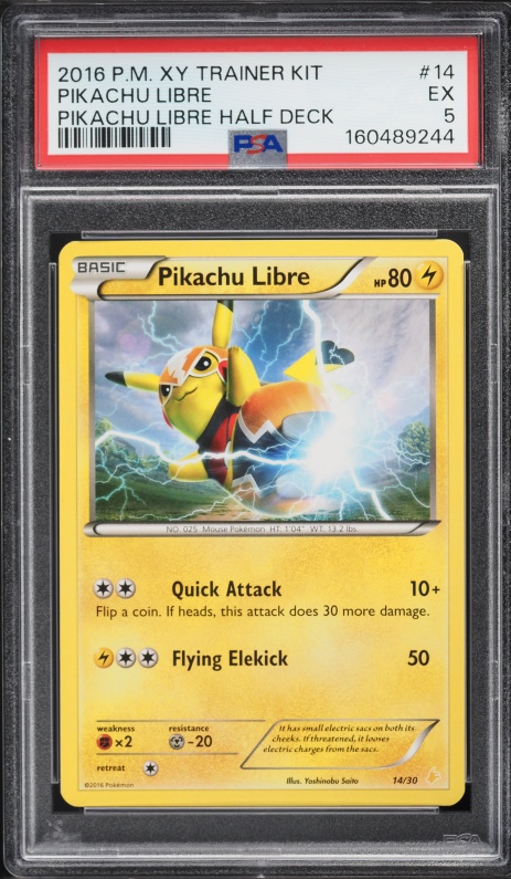 pokemon pikachu libre card Trading Game XY Trainer Kit with and Suicune player 60 card deck. 2016 Pokemon XY Trainer Kit