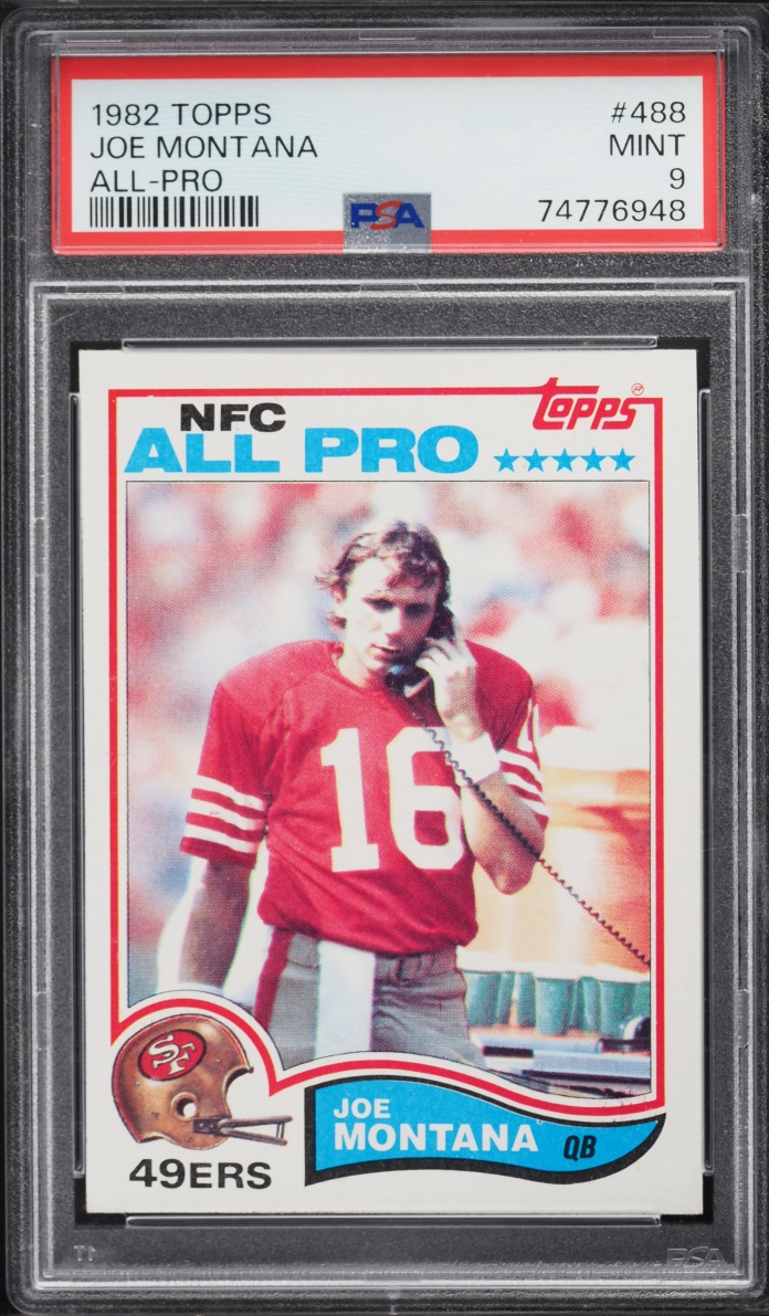 1982 Topps All Pro Joe Montana #488 PSA 9 MINT