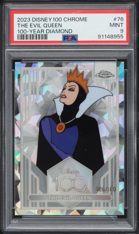 その他 Topps Chrome Disney100 THE EVIL QUEEN 2023 Topps Chrome Disney 100 Year Diamond Refractor The Evil Queen