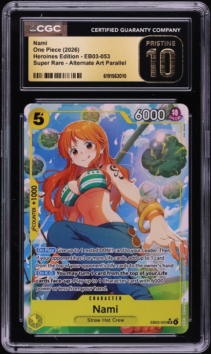 2026 One Piece Welcome Pack Vol.1 Nami #PRB02-012 PSA 10 GEM MINT