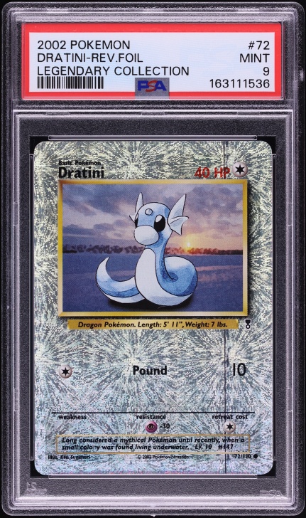2002 Pokemon Legendary Collection Reverse Holo Vulpix #98 PSA 9