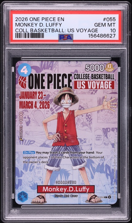 2026 One Piece Demo Deck Leader Monkey D. Luffy #ST21-001 CGC 10