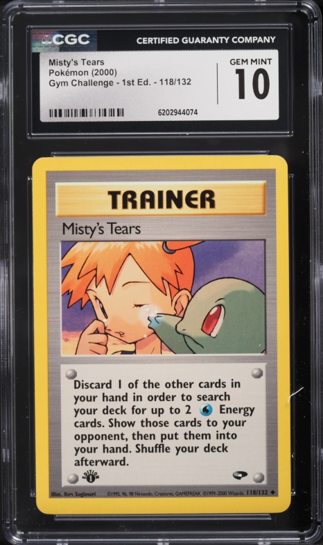 2000 Pokemon Gym Challenge 1st Edition Misty's Tears #118 CGC 10 GEM MINT