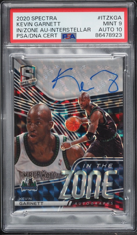 2020 National Treasures Kevin Garnett LOGOMAN PATCH AUTO DNA 10 1
