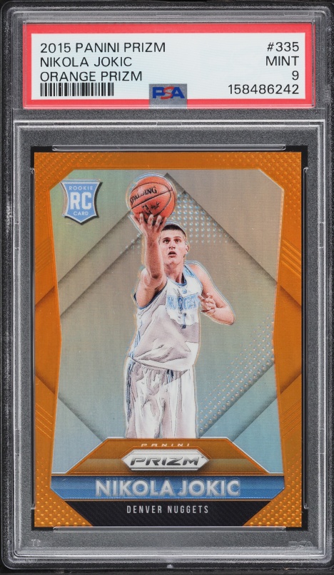 2015 Panini Prizm Light Blue Nikola Jokic ROOKIE /199 #335 PSA 10