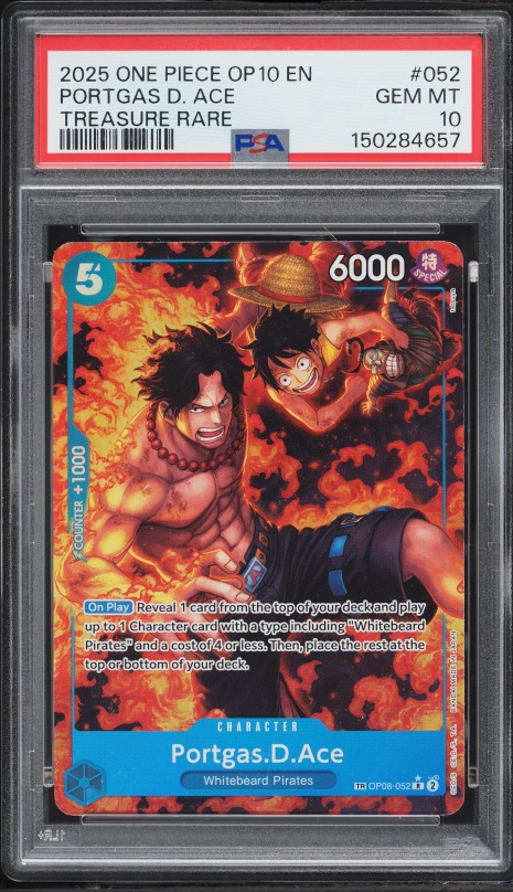 2025 One Piece Japanese Promo Card Set '25 Alt Art Portgas D. Ace
