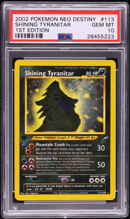 2002 Pokemon Neo Destiny 1st Edition Shining Charizard #107 PSA 10