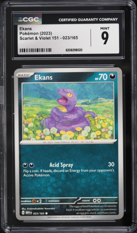 2023 Pokemon Scarlet & Violet 151 Ekans #23 CGC 9 MINT
