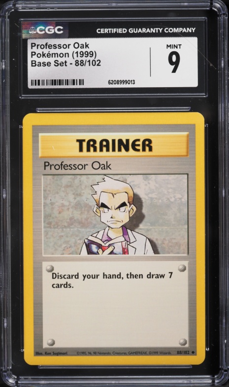1999 Pokemon Base Set Professor Oak #88 CGC 9 MINT