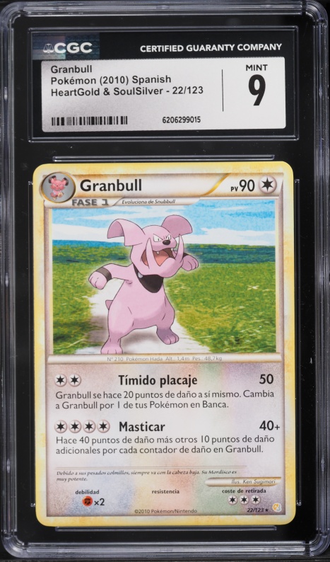 2010 Pokemon Heartgold & Soulsilver Granbull #22 CGC 9 MINT