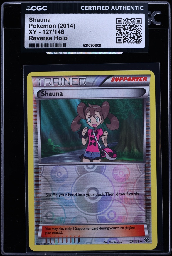 2014 Pokemon XY Reverse Holo Shauna #127 CGC AUTH