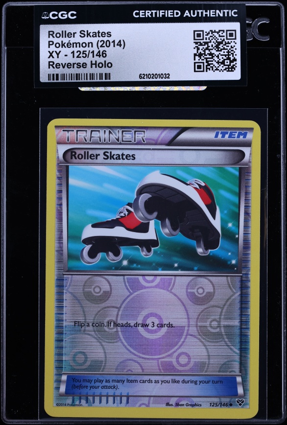2014 Pokemon XY Reverse Holo Roller Skates #125 CGC AUTH