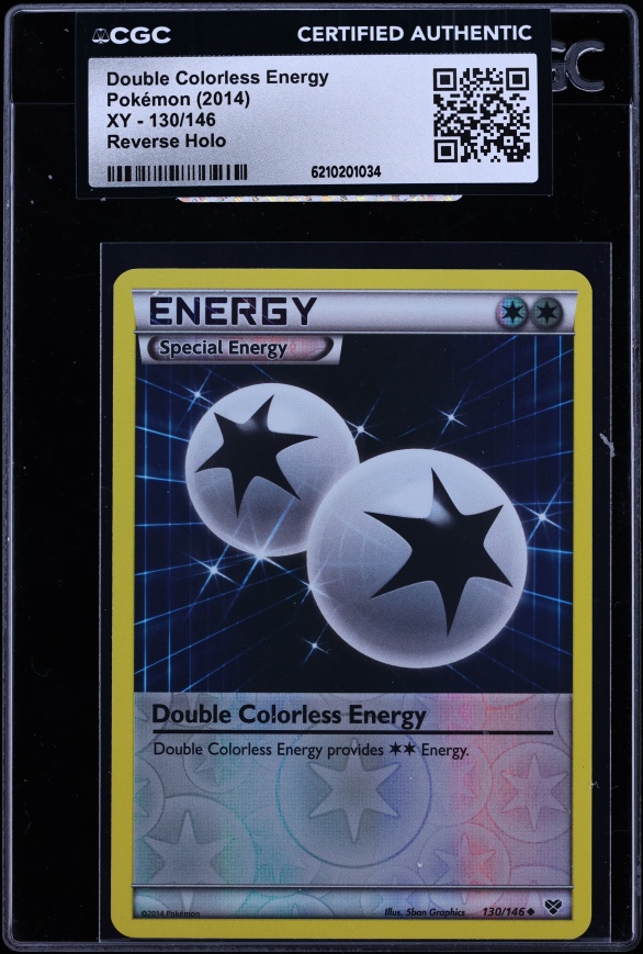 2014 Pokemon XY Reverse Holo Double Colorless Energy #130 CGC AUTH