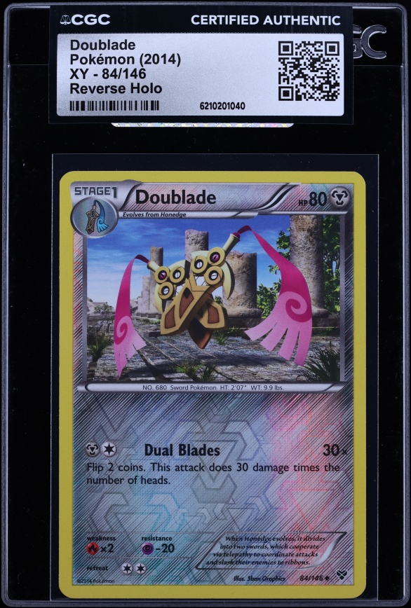 2014 Pokemon XY Reverse Holo Doublade #84 CGC AUTH