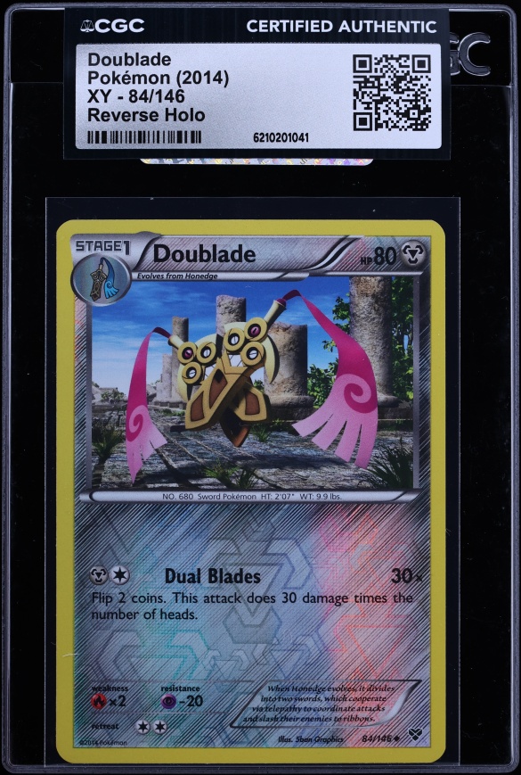 2014 Pokemon XY Reverse Holo Doublade #84 CGC AUTH