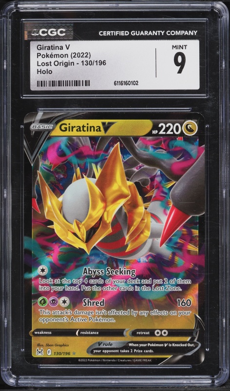2022 Pokemon Sword & Shield Lost Origin Holo Giratina VSTAR #131 CGC 9 MINT