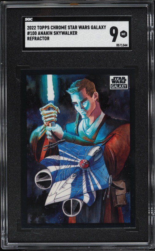 2021 Topps Chrome Star Wars Galaxy Purple Refractor Anakin