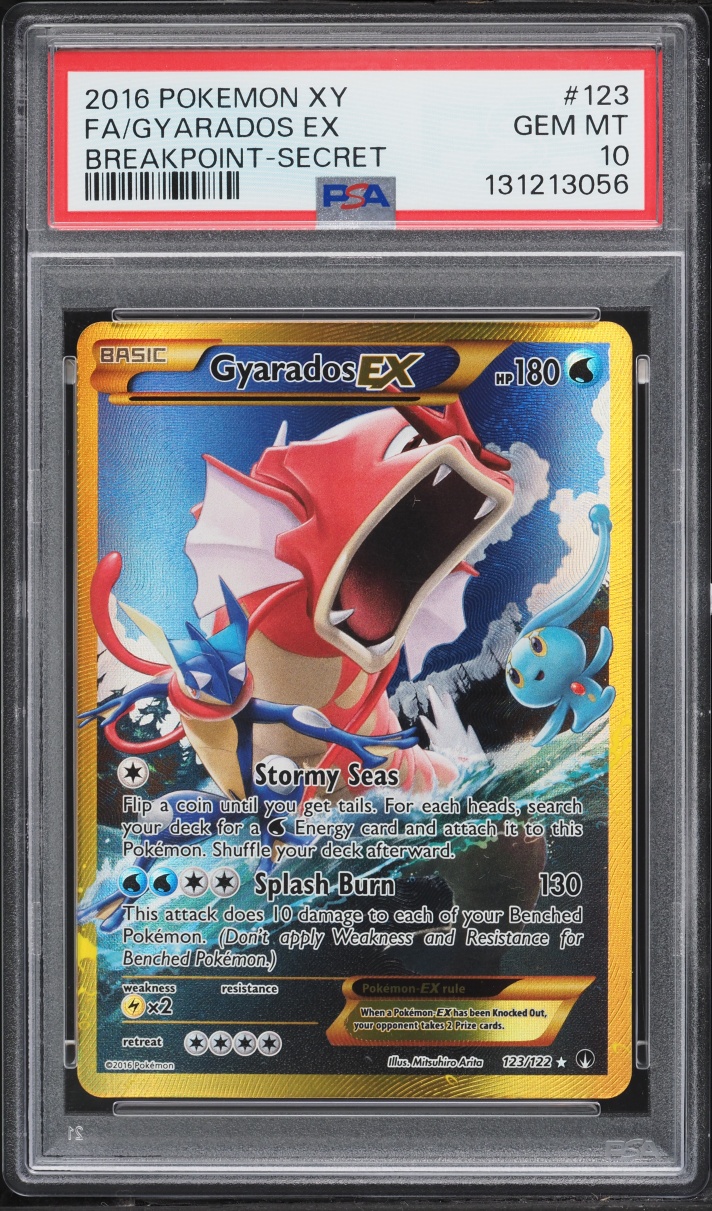 2016 Pokemon XY Breakpoint Full Art Gyarados EX #123 PSA 10 GEM MINT