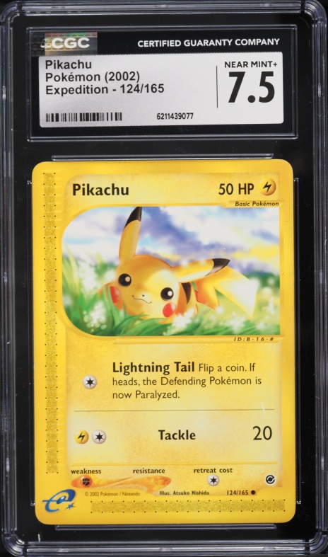 2002 Pokemon Legendary Collection Reverse Holo Pikachu #86 CGC 10