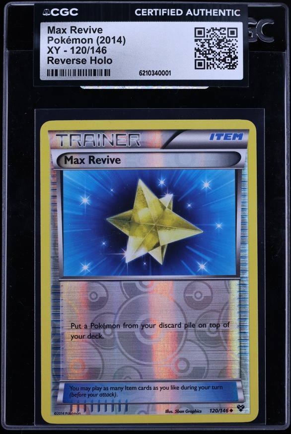 2014 Pokemon XY Reverse Holo Max Revive #120 CGC AUTH